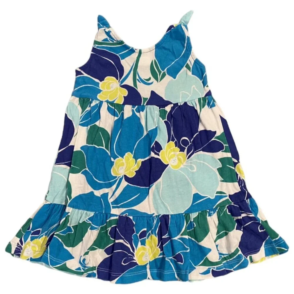 Gymboree 12-18m Blue Tropical Floral Print Dress